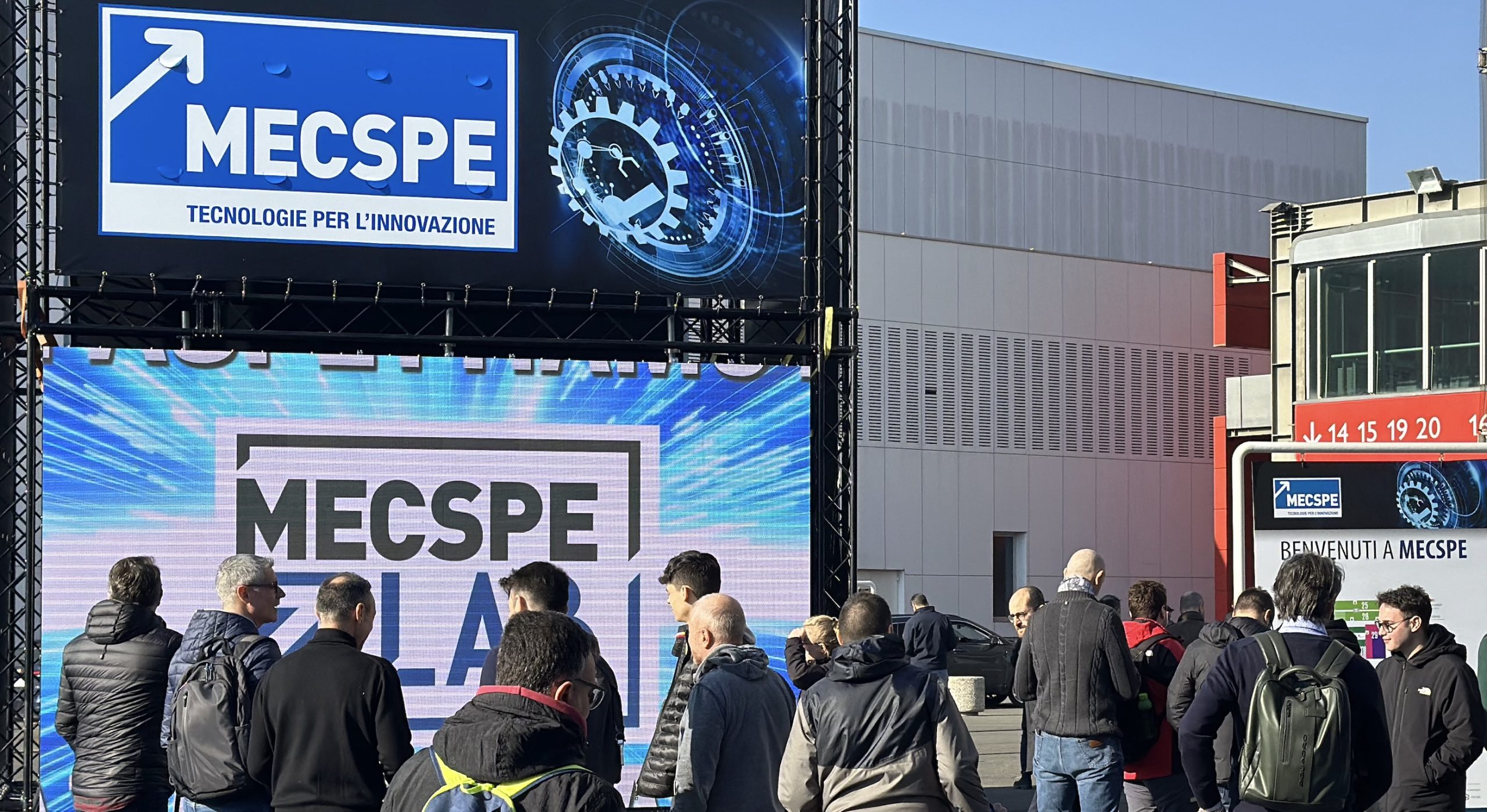 Stand fieristico alla fiera MECSPE di Bologna